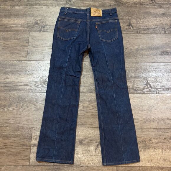 Vintage 70s Levi's Orange Tab Blue Flare Jeans - Men's Size 34 x 30 - Picture 6 of 11
